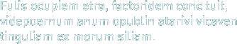 Fulis ocupiem etra, factoridem conc